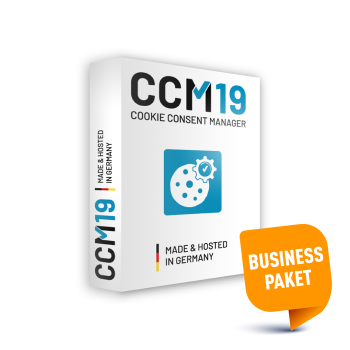 CCM19 Cookie & Consent Manager – Business Paket