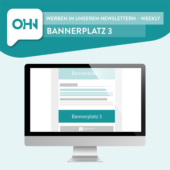 Newsletter OnlinehändlerNews Weekly - Banner Position 3