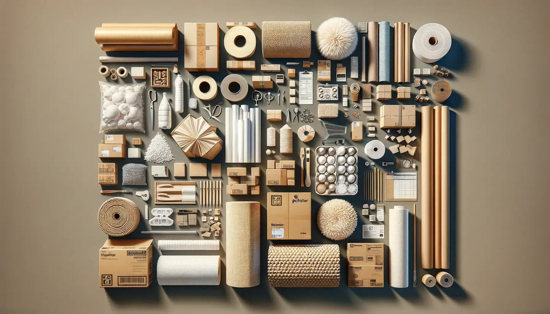 verschiedenes Verpackungsmaterial