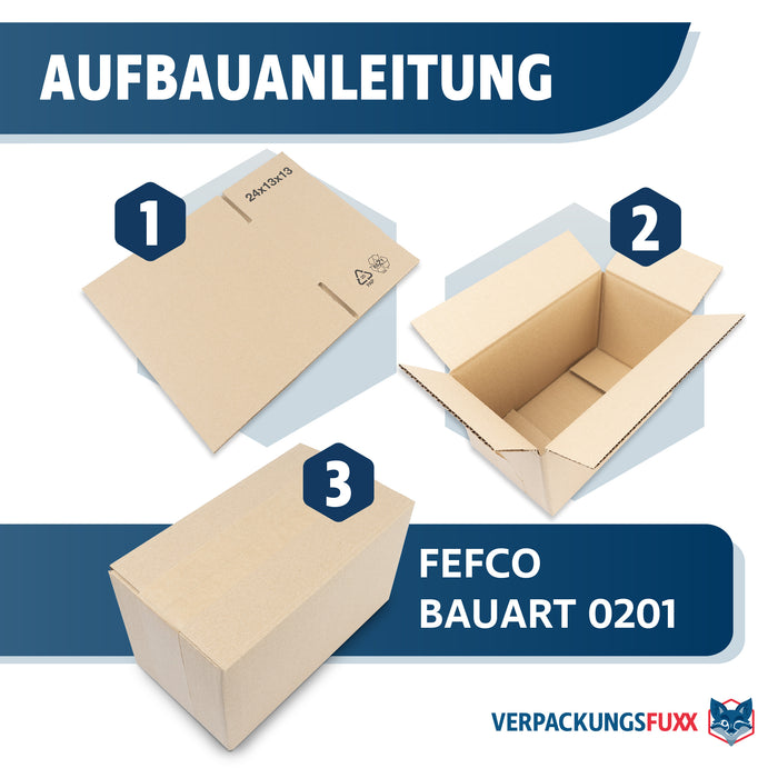 Karton 248 x 138 x 145 mm von VERPACKUNGSFUXX (1-wellig)