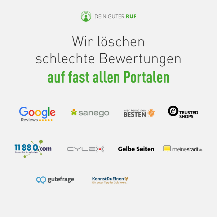 Bewertungen löschen - Abo