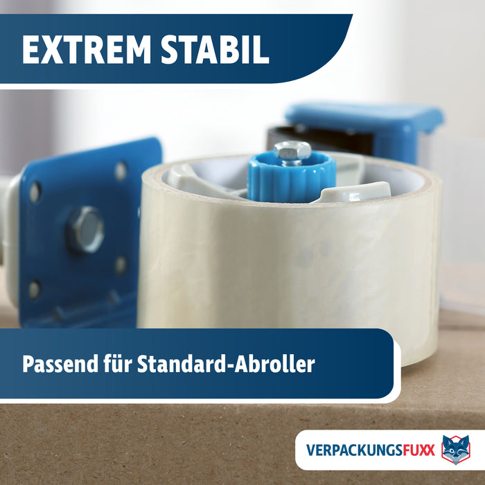 Packband 66 m x 50 mm transparentes Klebeband von VERPACKUNGSFUXX