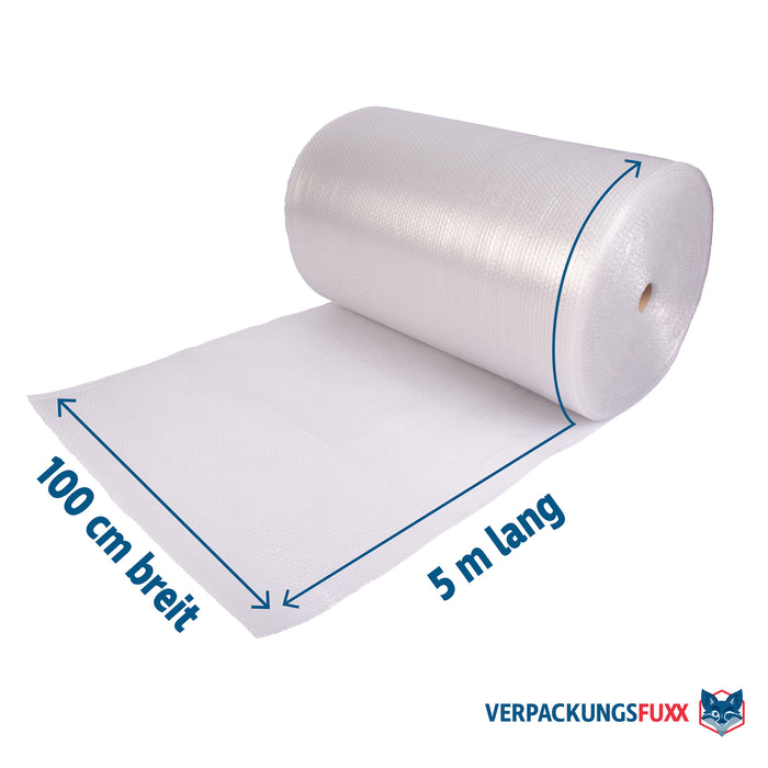 Luftpolsterfolie 100 cm x 5 m, 2-schichtig, 60 µ von VERPACKUNGSFUXX