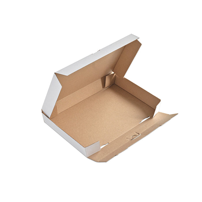 Maxibriefkarton 320 x 225 x 50 von Händlerbund, Faltkarton, weiss