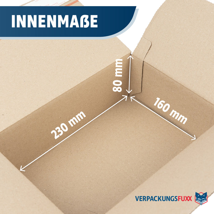 Automatikboden Karton 236 x 166 x 90 mm mit SK-Verschluss