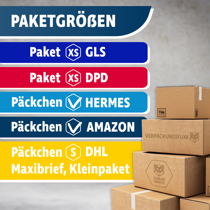 Maxibriefkarton MINI 145 x 100 x 50 mm braun von VERPACKUNGSFUXX