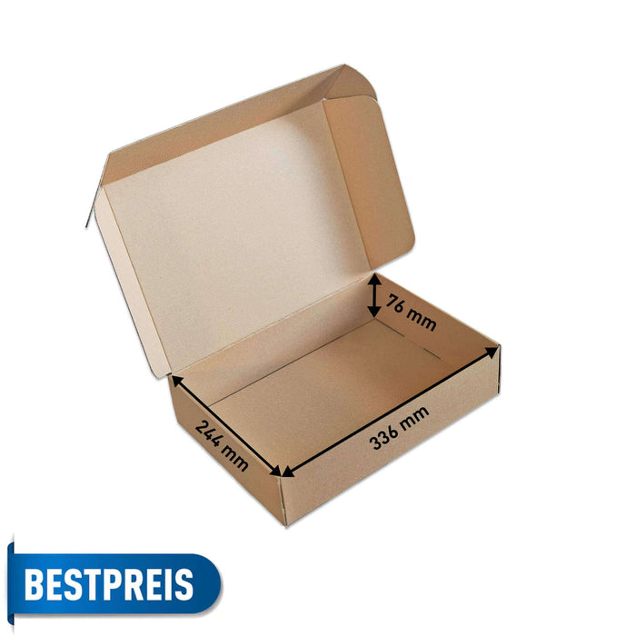 DHL Kleinpaket 350 x 250 x 80 von Händlerbund, Faltkarton