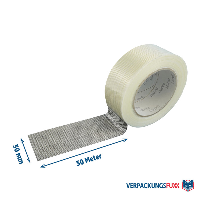 Filamentklebeband 50 mm x 50 m von VERPACKUNGSFUXX