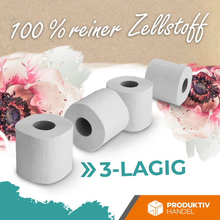 Toilettenpapier 3-lagig 250 Blatt 72 Rollen