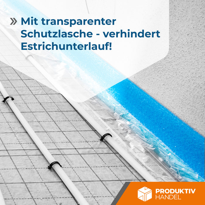 Randdämmstreifen Premium Akustik 25 m x 15 cm selbstklebend mit Folie