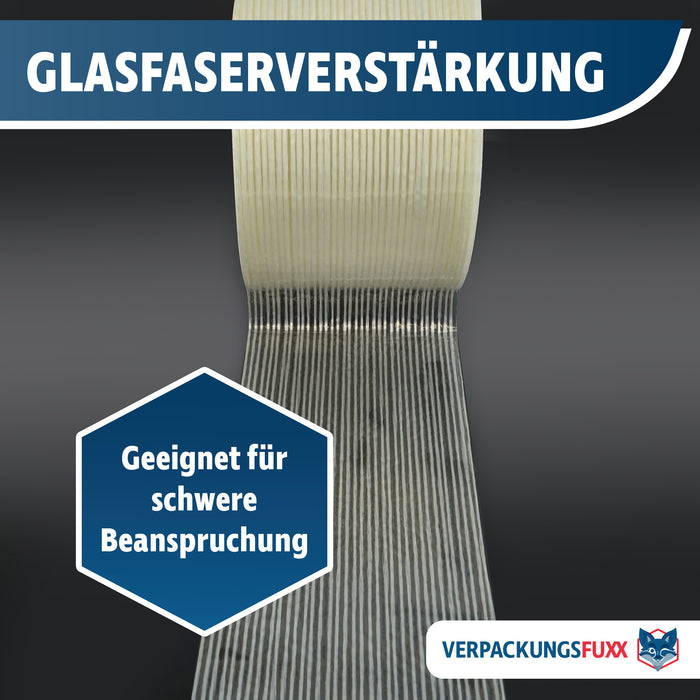 Filamentklebeband 75 mm x 50 m von VERPACKUNGSFUXX