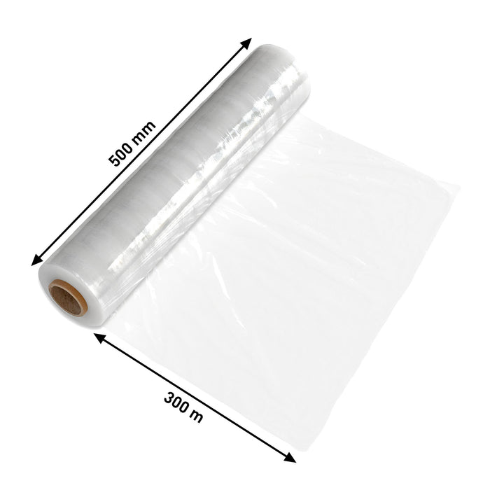 Handstretchfolie, 500mm breit, 300lfm, 23µ, transparent von Händlerbund