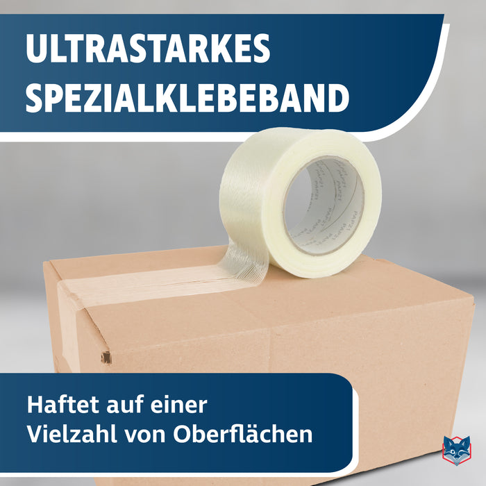 Filamentklebeband 75 mm x 50 m von VERPACKUNGSFUXX