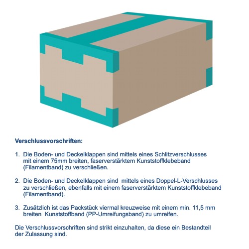 Gefahrgut-Karton 2-wellig, 275x195x300mm, Inhalt 16