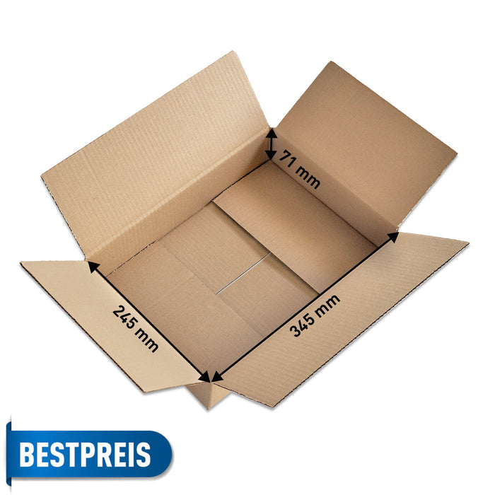 Karton 350 x 250 x 80 mm (einwellig) DHL Kleinpaket vom Händlerbund