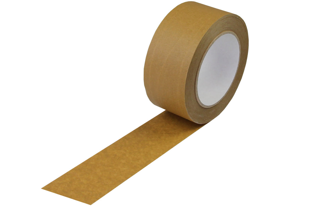 Papierklebeband, braun 50mm breitx50lfm, 130µ braun Naturkautschukkleber