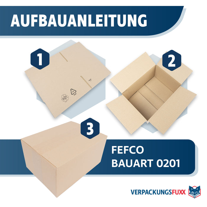 Karton 250 x 180 x 120 mm von VERPACKUNGSFUXX (1-wellig)