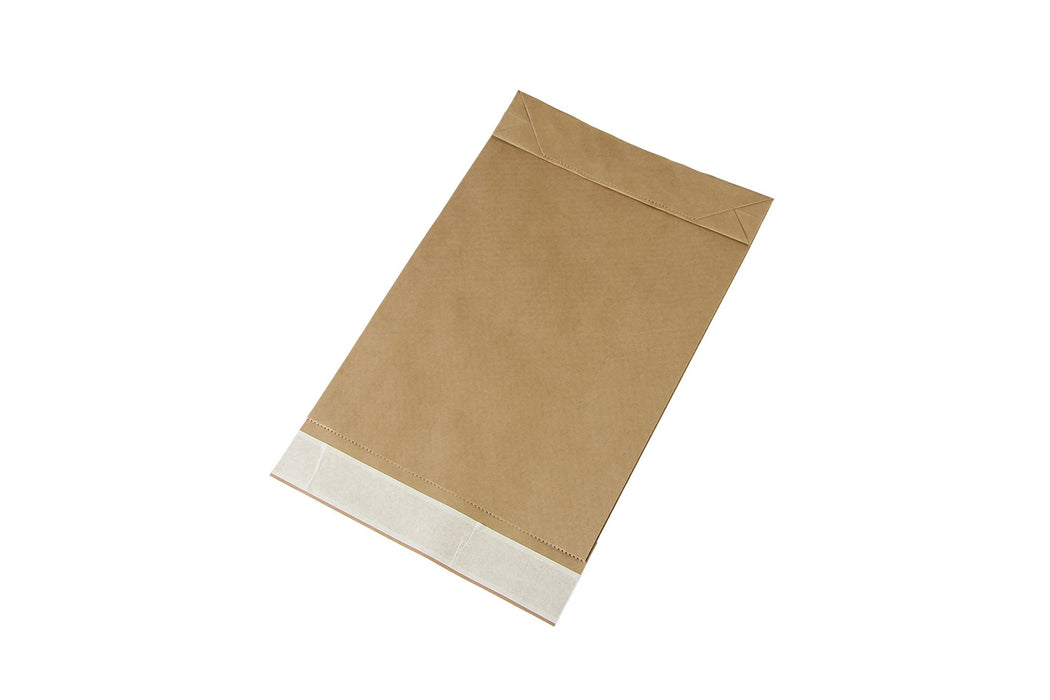 Papierversandtasche, 260x70x410+50mm, Kraftpapier braun mit SK