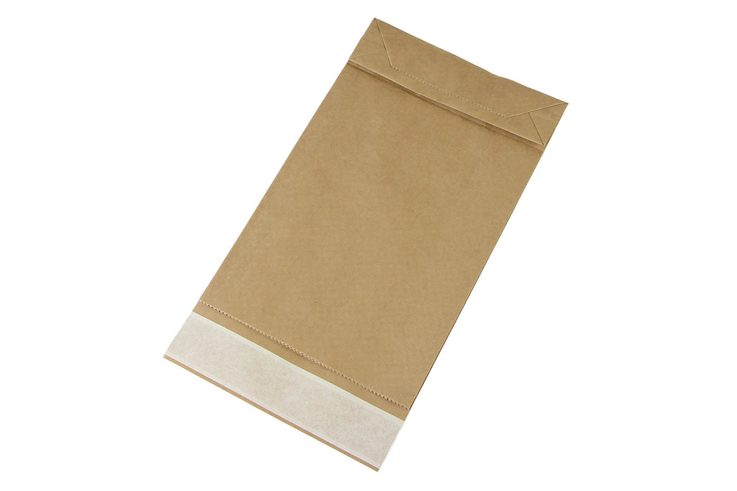 Papierversandtasche, 260x70x410+50mm, Kraftpapier braun mit SK