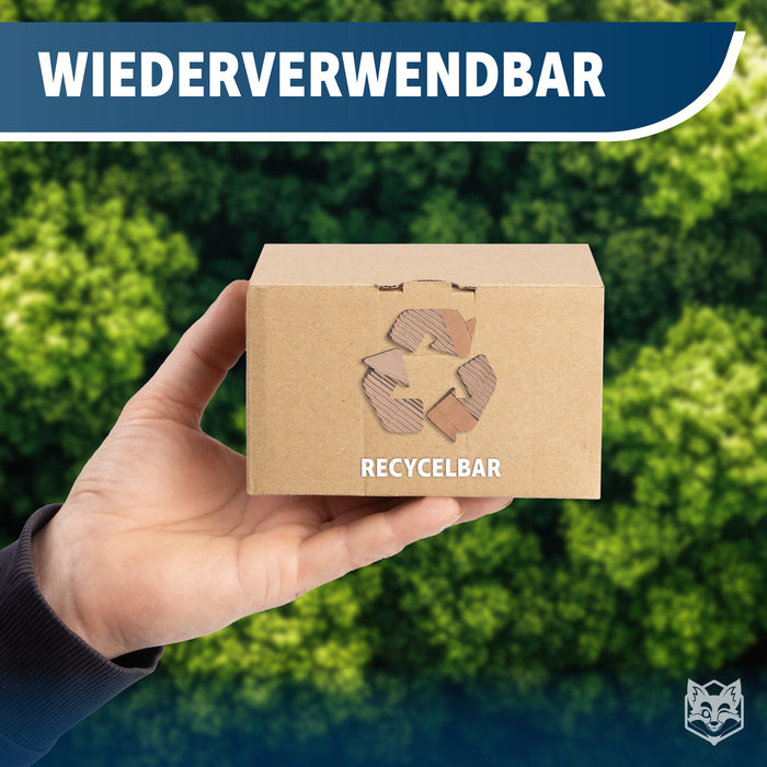 Versandkarton 150x100x90 mm, braun, 1-wellig, mit Automatikboden