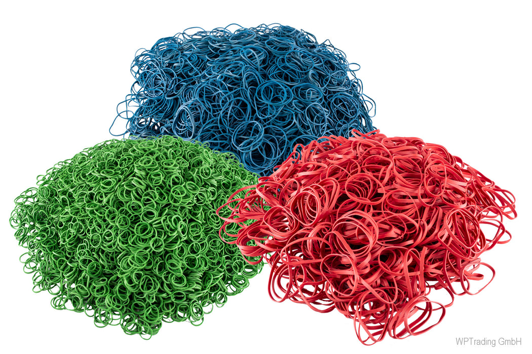 Gummiringe, Ø 15 mm, rot, 1 mm breit