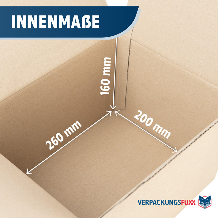 Automatikboden Karton 266 x 206 x 170 mm mit SK-Verschluss