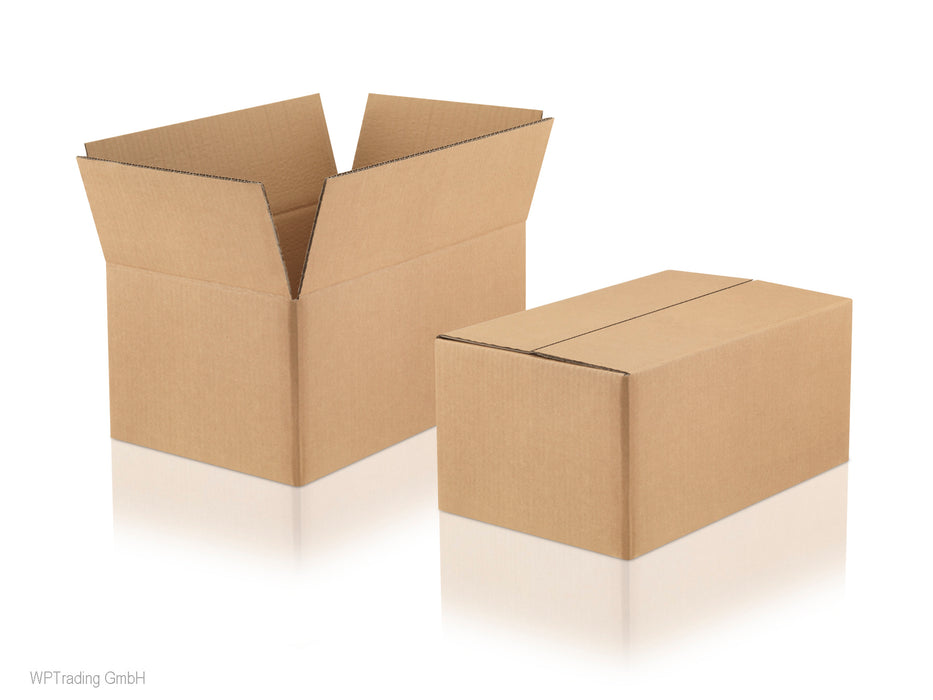Wellpapp-Faltkartons 2-wellig, braun, 485x485x470 mm