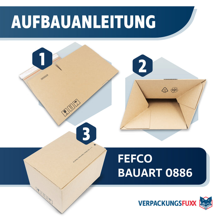 Automatikboden Karton 266 x 206 x 170 mm mit SK-Verschluss