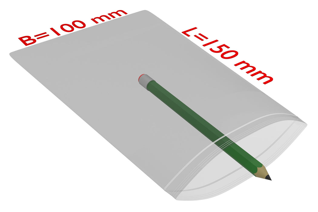 PE-Druckverschlussbeutel, 100x150mm, 90µ,transparent