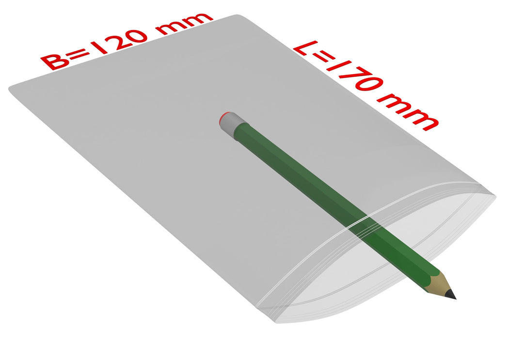 PE-Druckverschlussbeutel, 120x170mm, 90µ,transparent