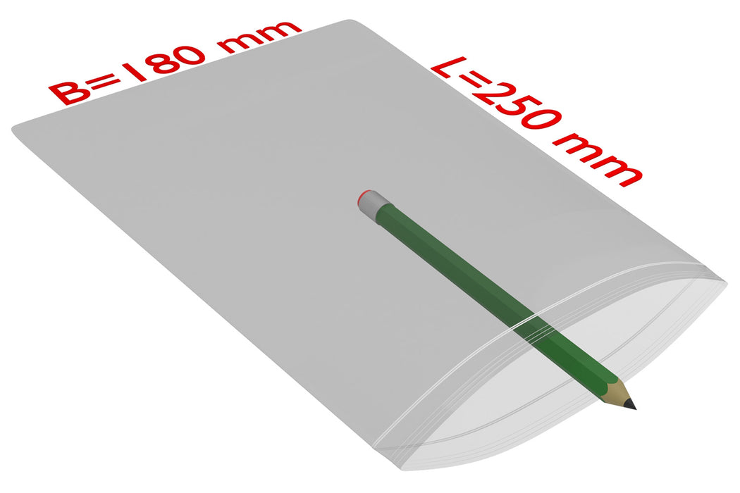 PE-Druckverschlussbeutel, 180x250mm, 90µ,transparent