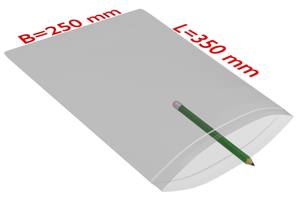 PE-Druckverschlussbeutel, 250x350mm, 90µ,transparent