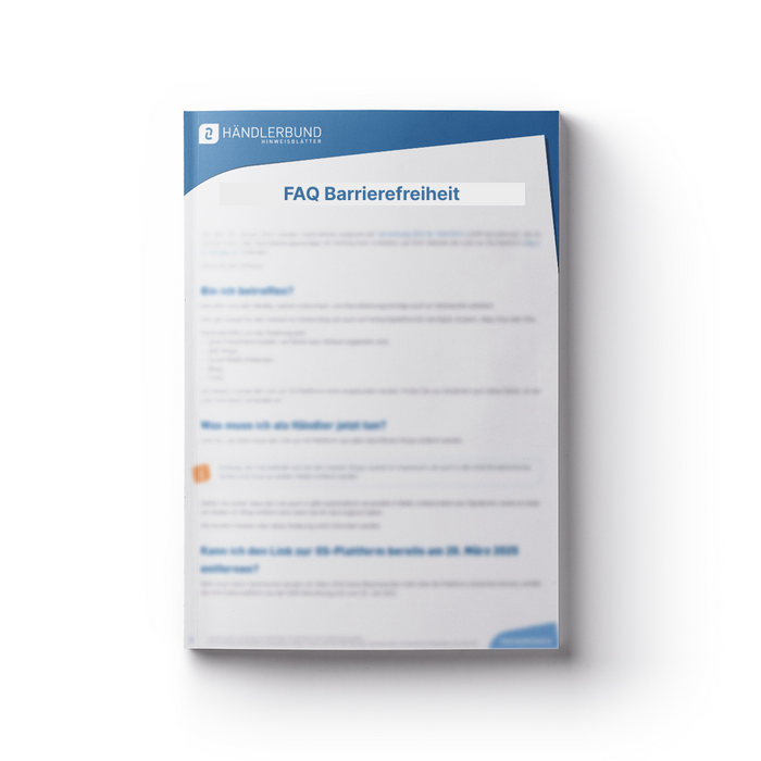 FAQ Barrierefreiheit (Teil 2) - Pflichten für Produkte und Hersteller