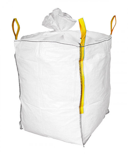 Big Bag 90x90x110cm, unbeschichtet, unbedruckt, Schürze, geschlossener Boden,