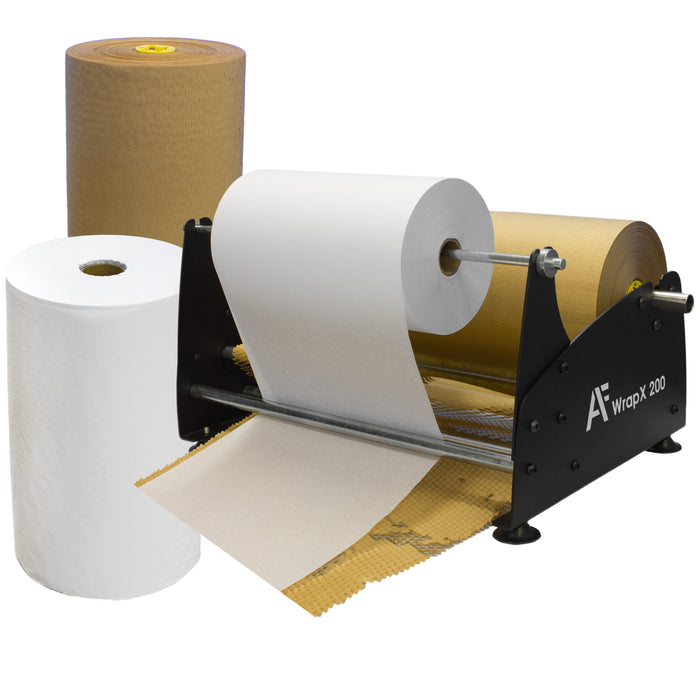 AF WrapX 200 Starter Set 2 Papierpolster Abwickler mit 2x Rollen