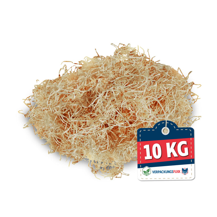 Holzwolle 10 kg aus Kiefernholz von VERPACKUNGSFUXX