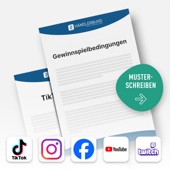 Gewinnspielbedingungen - Komplettset