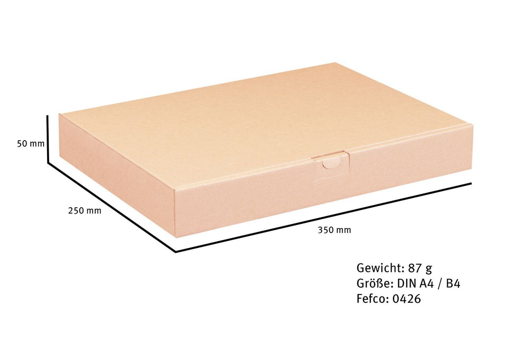 Abo Maxibriefkarton 350 x 250 x 50 mm braun