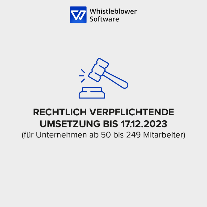 Whistleblower Software - Hinweisgeberschutzsystem (Abo)