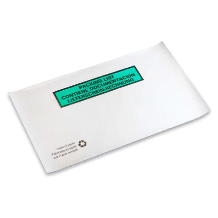 Dokumententaschen, weiß, DIN-Lang, 240 x130mm, Pergaminpapier