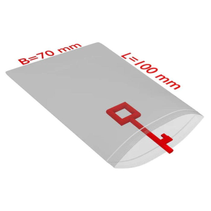 PE-Druckverschlussbeutel, 70x100mm, 50µ,transparent