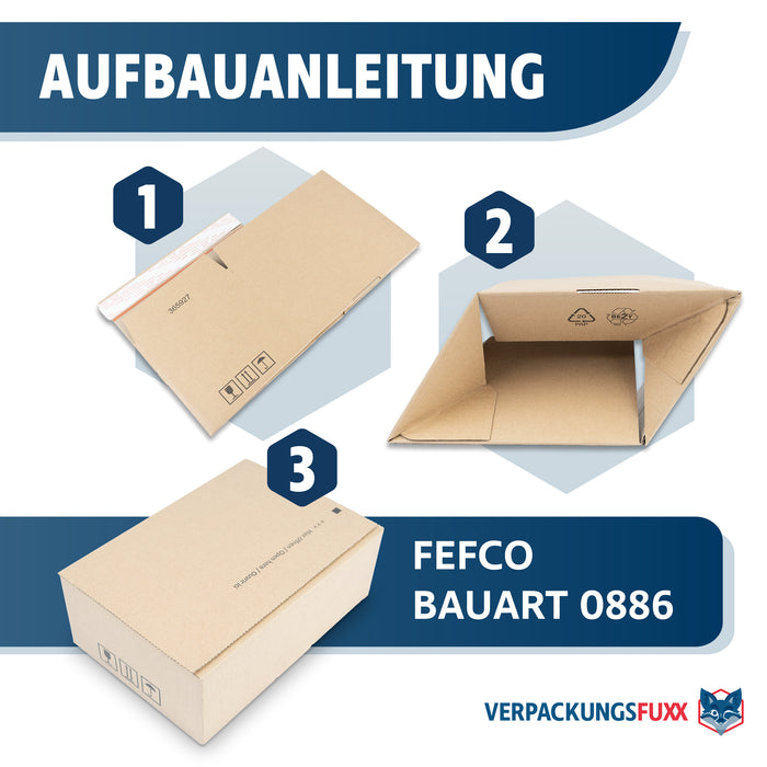 Automatikboden Karton 236 x 166 x 90 mm mit SK-Verschluss