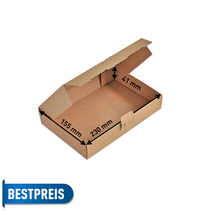 Maxibriefkarton 240 x 160 x 45 von Händlerbund, Faltkarton, braun