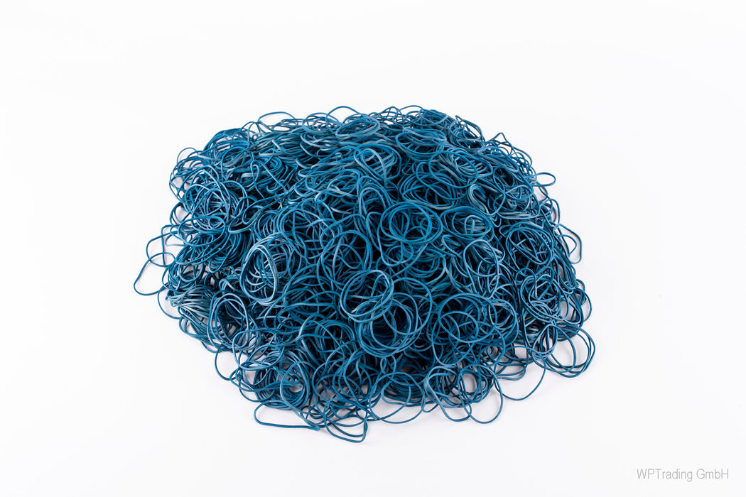 Gummiringe, Ø 30 mm, blau, 1 mm breit