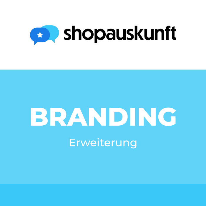 Shopauskunft Branding [Erweiterung]