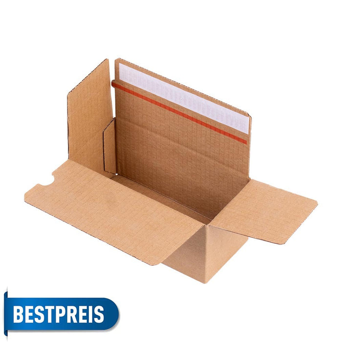 Automatikboden Karton von SmileyPack 195 x 95 x 90 mm mit SK-Verschluss