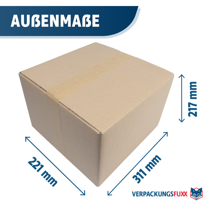 Automatikboden Karton 311 x 221 x 217 mm mit Höhenrillung