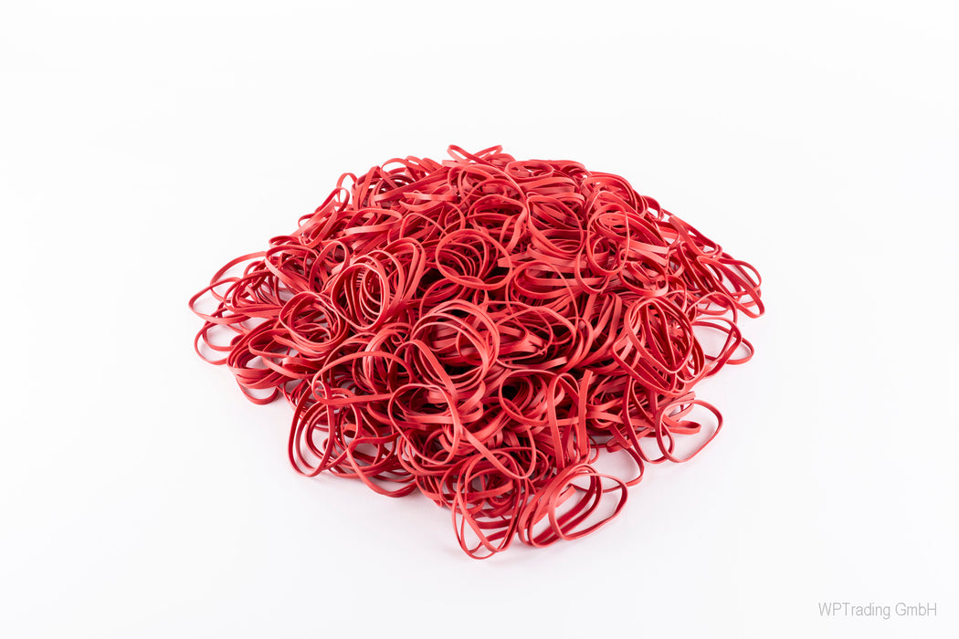 Gummiringe, Ø 80 mm, rot, 3 mm breit
