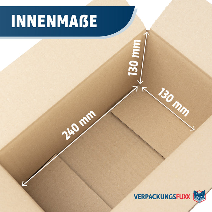 Karton 248 x 138 x 145 mm von VERPACKUNGSFUXX (1-wellig)
