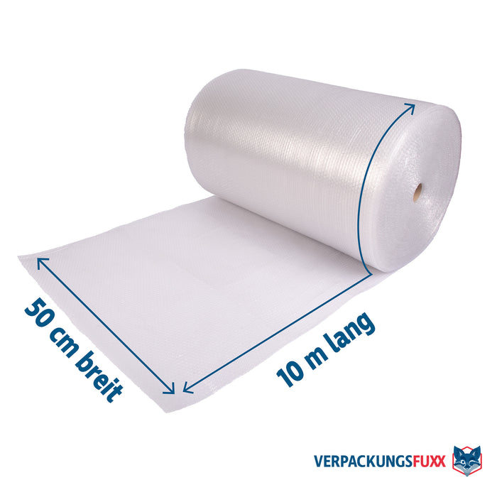 Luftpolsterfolie 50 cm x 10 m, 2-schichtig, 60 µ von VERPACKUNGSFUXX